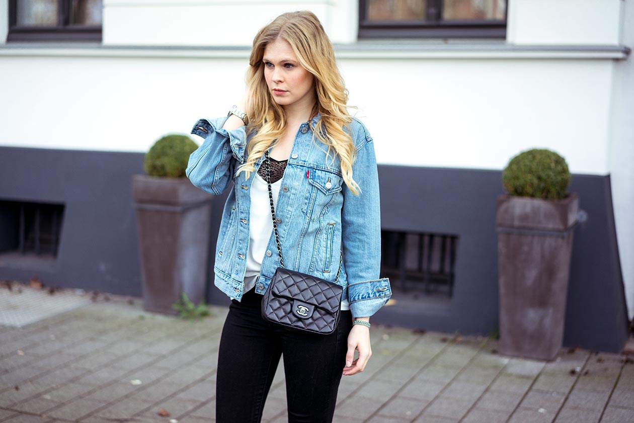 Levis Jeansjacke Outfit Fashionblog Sunnyinga Düsseldorf
