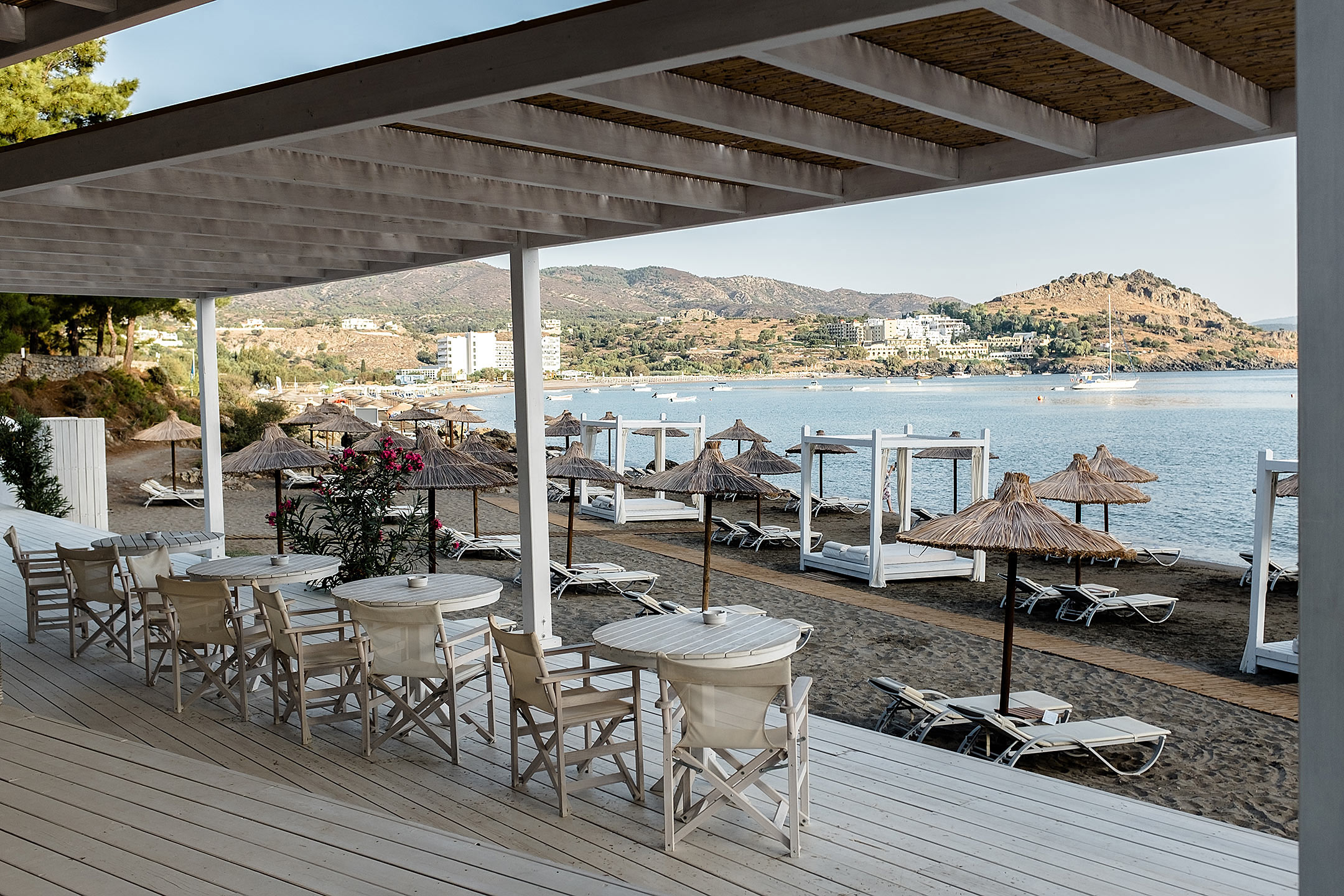 Lindos Blu Luxury Hotel Rhodos Beach Lounge Travel Blog Sunnyinga