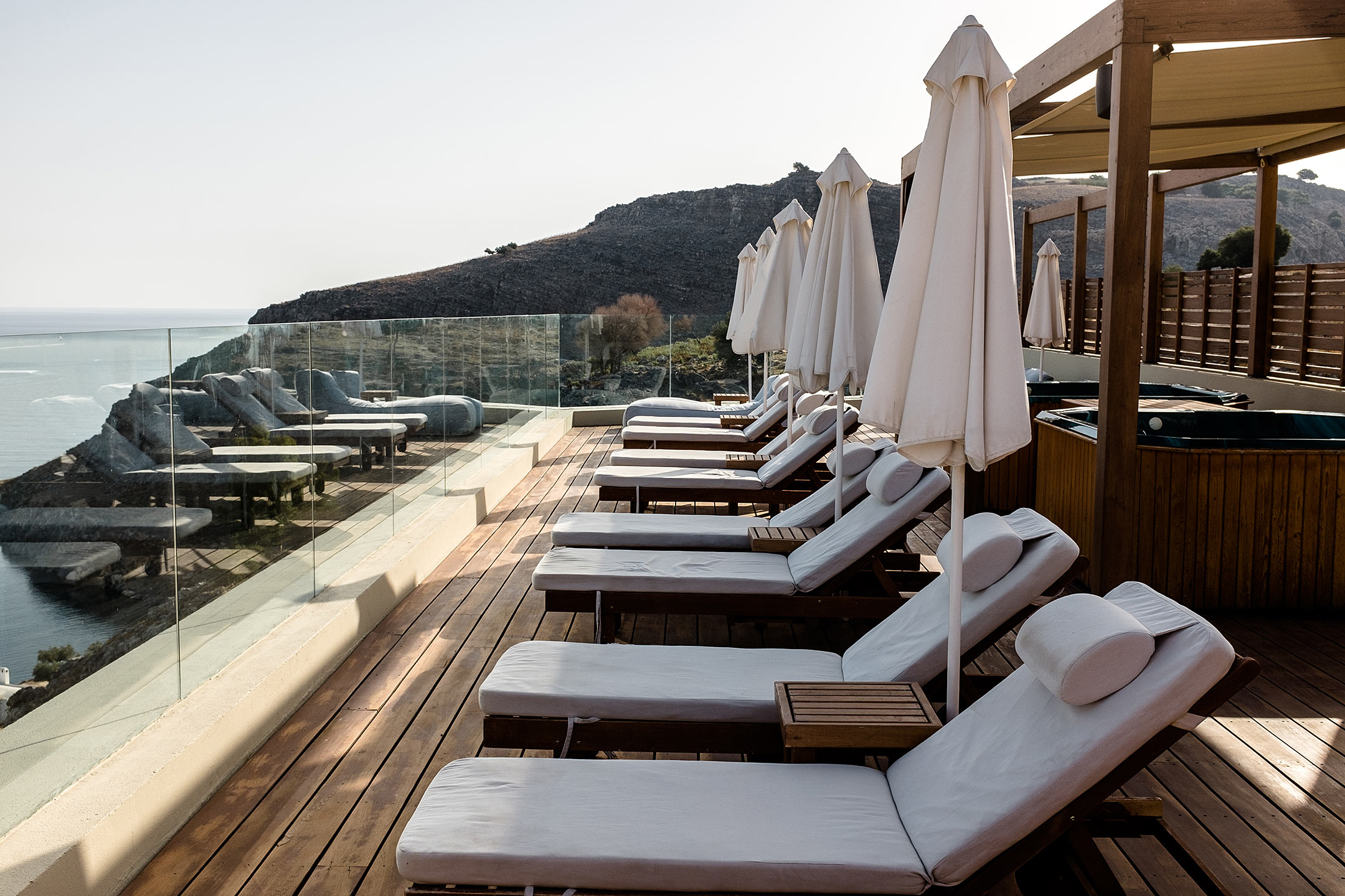 Lindos Blu Luxury Hotel Rhodos Dachterrasse Travel Blog Sunnyinga