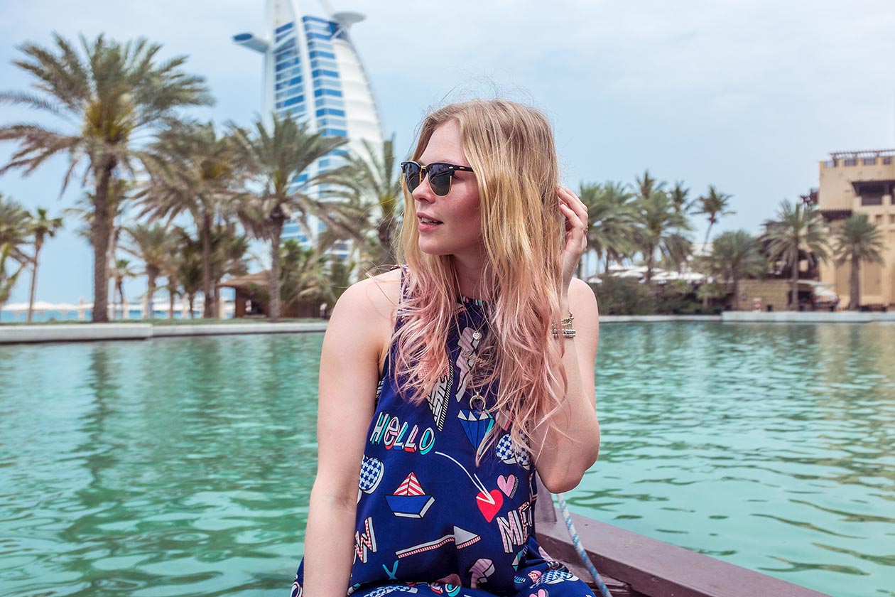 Madinat Jumeirah Gondelfahrt Burj Al Arab Travelblog Sunnyinga