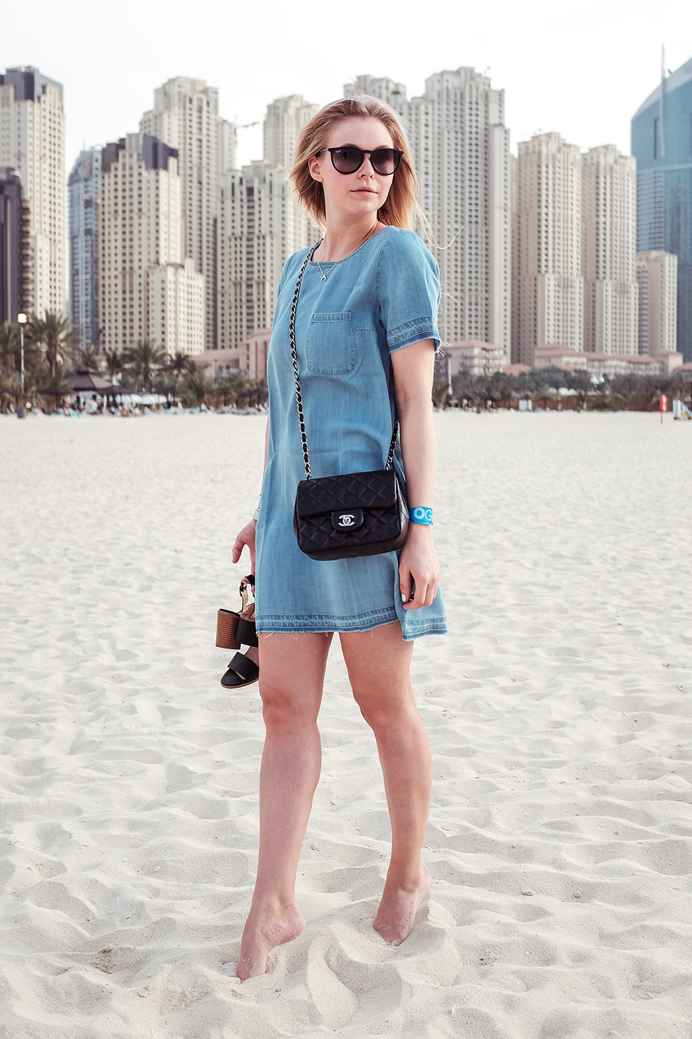 Sunnyinga Dubai Travelblog Jeanskleid Denim Outfit